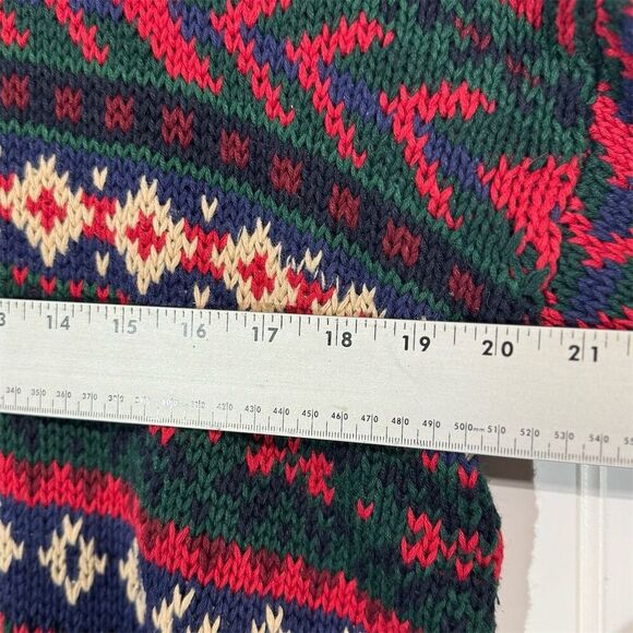 Vintage Abercrombie & Fitch 1892 Sweater Men’s M Fair Isle Knit 90s Coogi Style - Picture 5 of 9